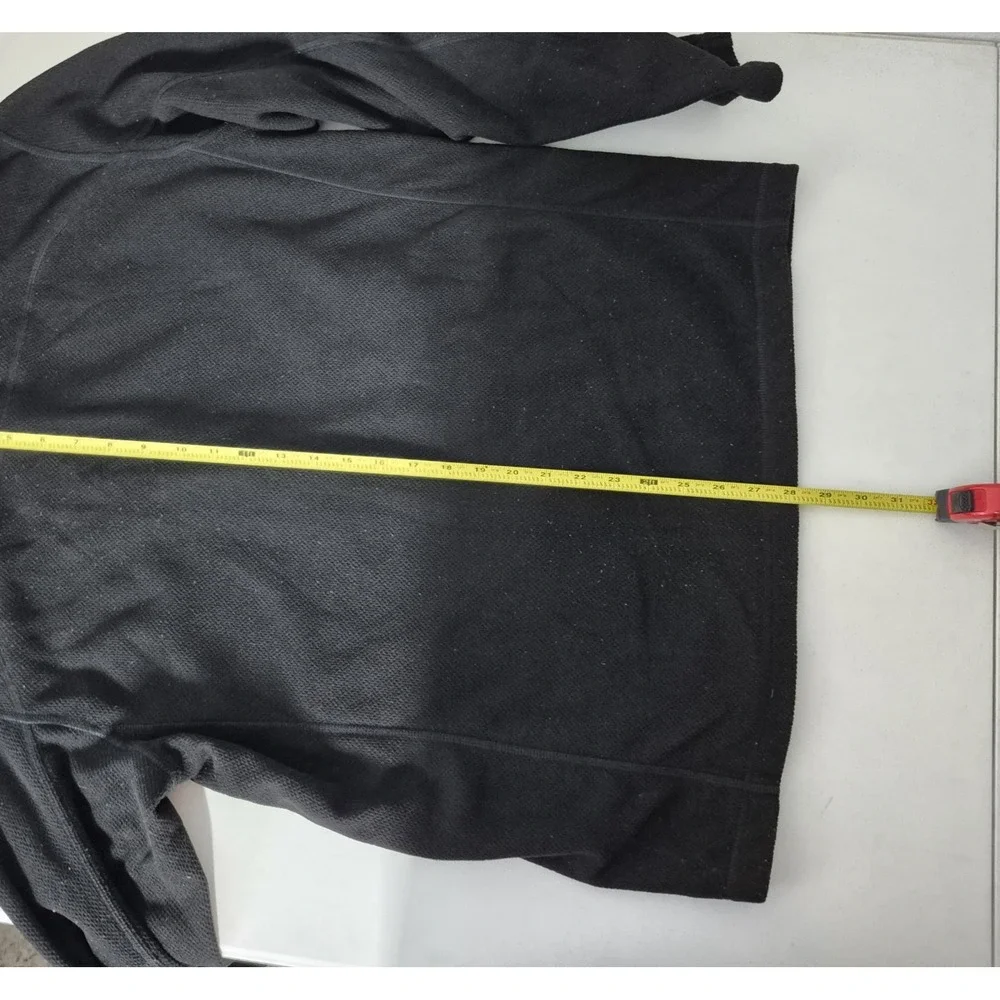 The North Face Fleece Jacket Mens L Black TNF Performance Long Sleeve Full Zip‎